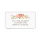 Rose Garden Floral White Address Label