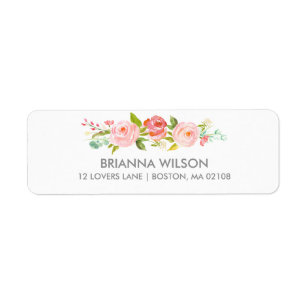 Wedding Return Address Labels | Zazzle