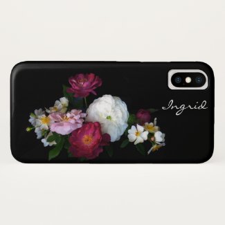 Rose Garden Flowers Floral iPhone X Case