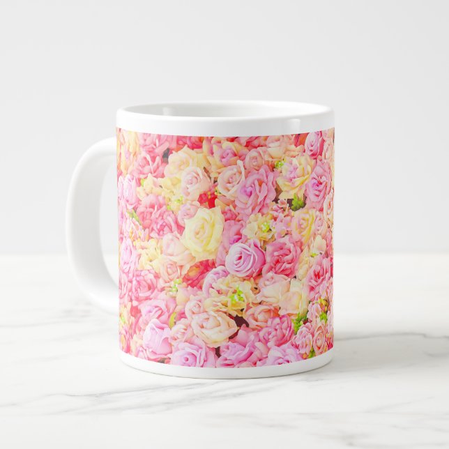 Rose garden giant coffee mug (Front Left)