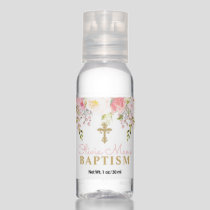 Rose Garden Girl Baptism Set of Hand Sanitizer