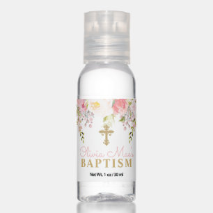 Rose Garden Girl Baptism Set of Hand Sanitizer