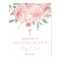 Rose Garden Girl Boho Baptism Welcome Sign
