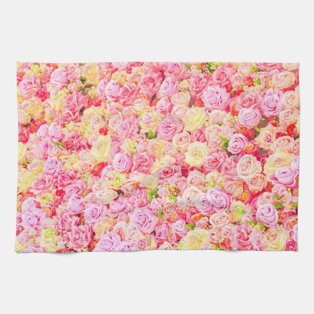 Rose garden kitchen towel (Horizontal)