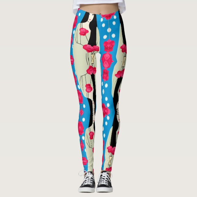 Rose Garden Leggings (Front)