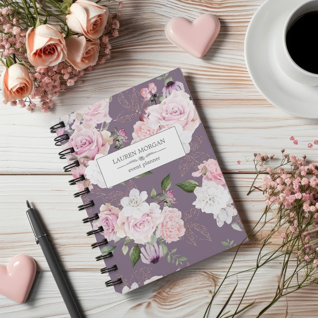 Rose Garden Mauve Personalized Planner (Creator Uploaded)