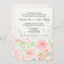 Rose Garden Modern Floral wedding invitations