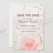 Rose Garden Modern Floral wedding save the dates Save The Date