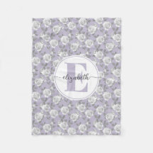 Rose Garden Monogram Lavender