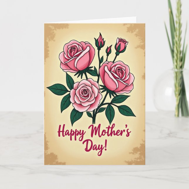 Rose Garden Mothers Day Card (Front)
