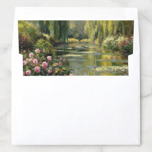 Rose Garden Painting Inspired Envelope Liners