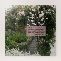 Rose Garden Path Inspirational  Acrylic Print