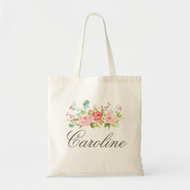 Rose Garden Personalized Tote (Front)