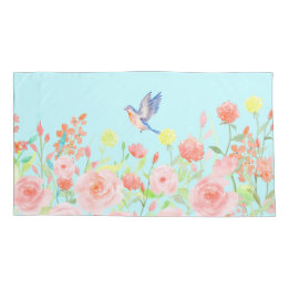 rose garden pillowcase cover reversible color 2