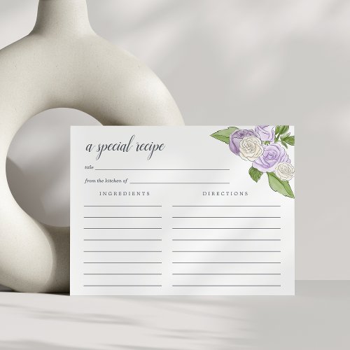 Rose Garden Recipe Card