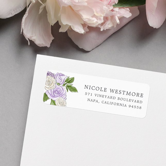 Rose Garden Return Address Label (Creator Uploaded)