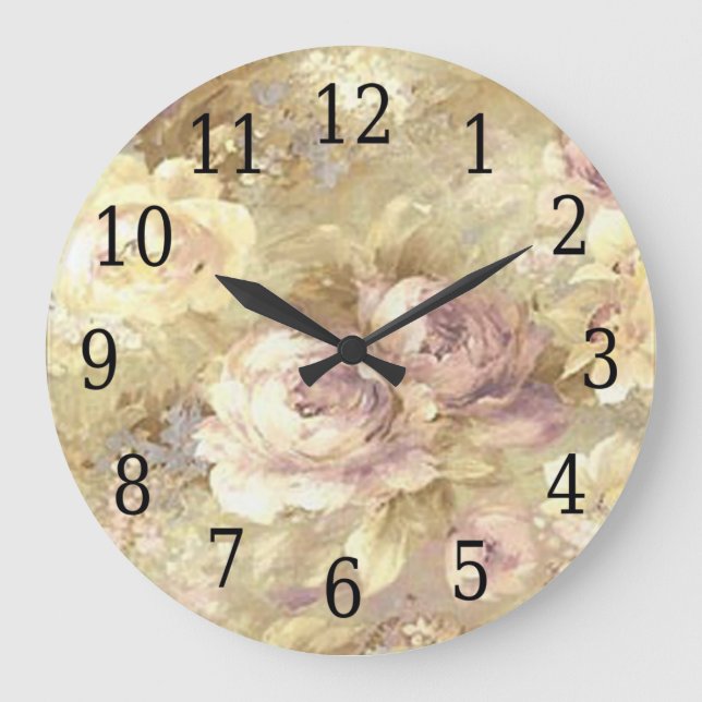 Rose Garden Round Clock (Front)