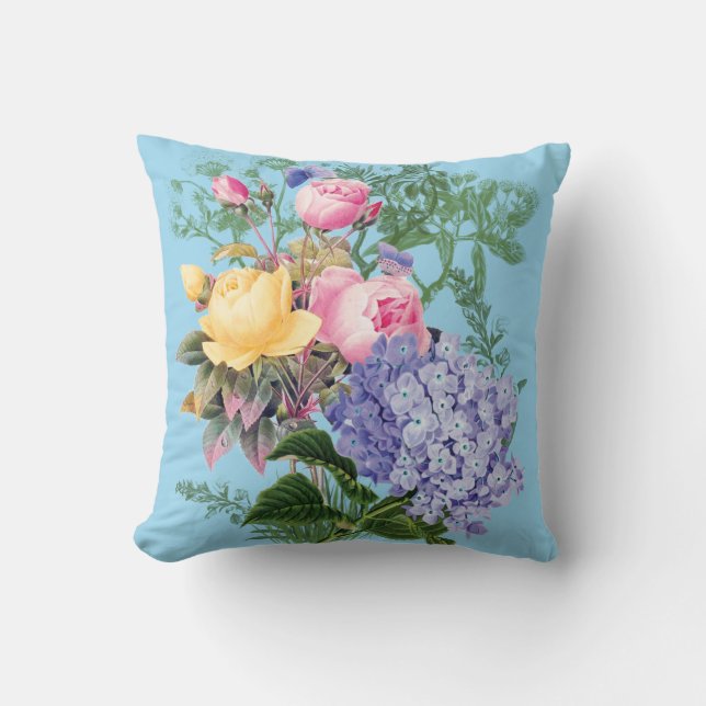 Rose Garden Throw Pillow (Front)