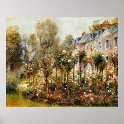 Rose Garden Wargemont by Renoir Poster