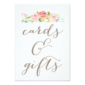 Rose Garden Wedding Cards & Gifts Sign