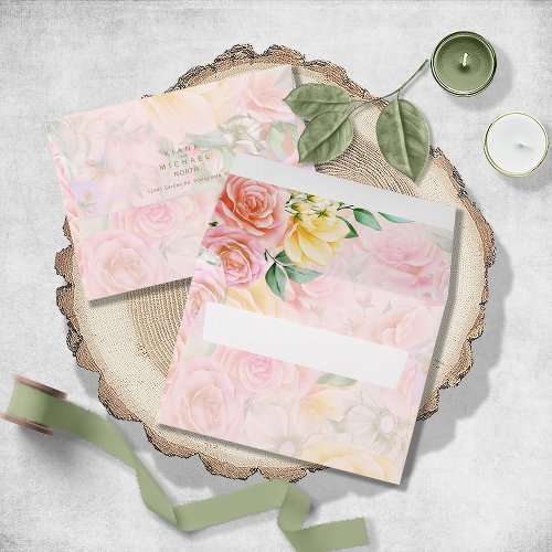 Rose Garden Wedding Multi_Color ID764 Envelope