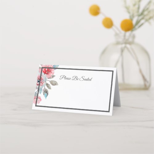 Rose Garden Wedding Place Cards Pack of 25