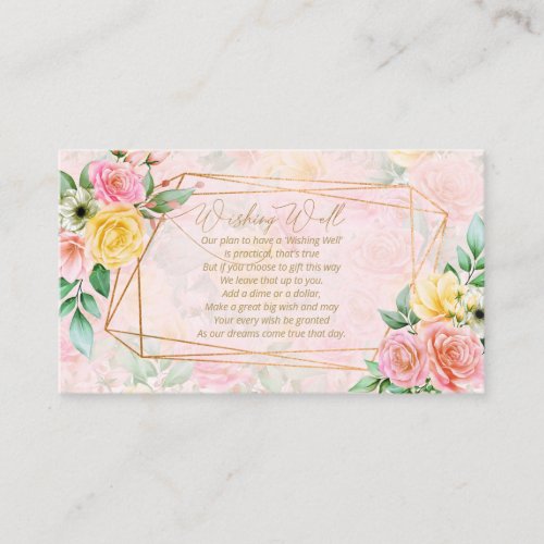 Rose Garden Wishing Well V1 Multi_Color ID764 Enclosure Card