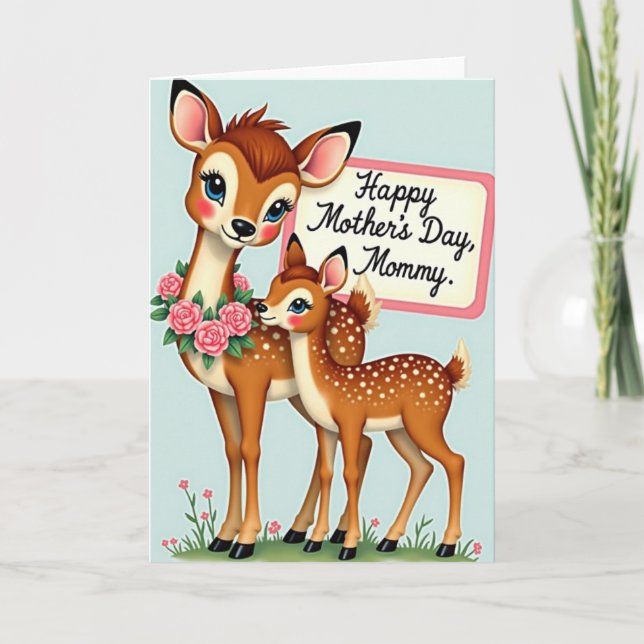 Rose Garland Mothers Day Card (Front)