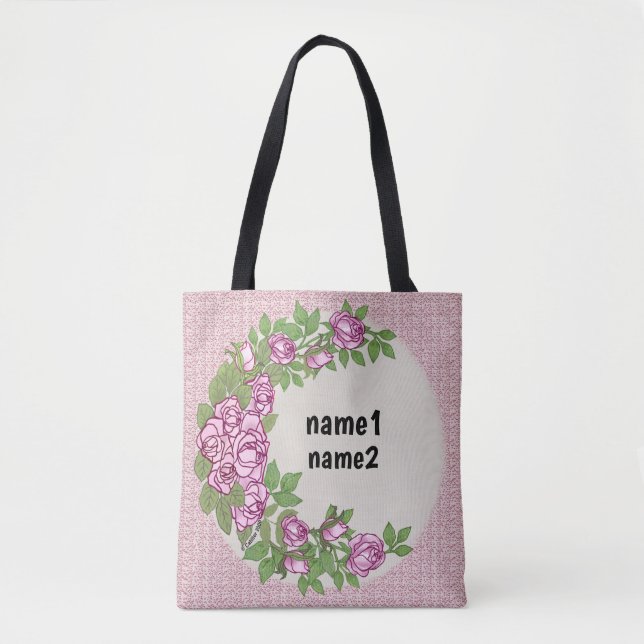 Rose  garland  tote bag (Front)
