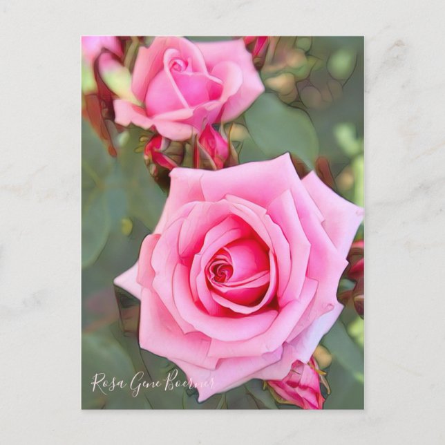 Rose Gene Boerner Postcard (Front)