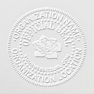Rose Generic Custom Official Seal Name Loc URL Embosser