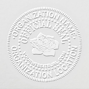 Rose Generic Custom Official Seal Name Loc URL Embosser