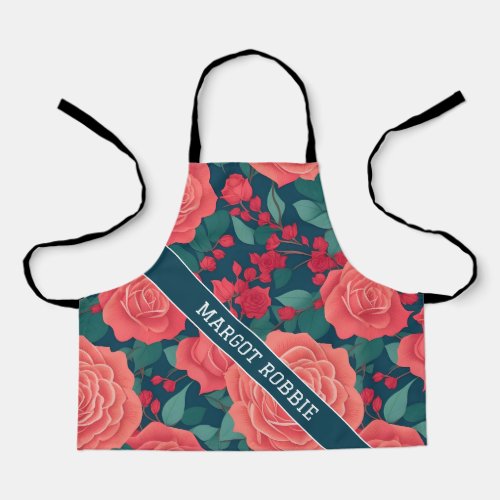 Rose Geometric Colorful Personalized Pattern Apron