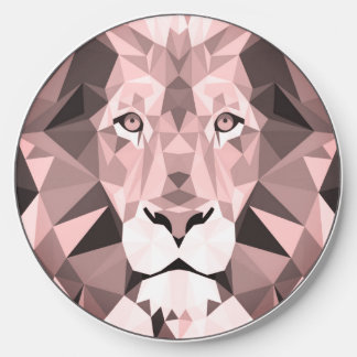 Rose Geometric Lion Head Wireless Charger