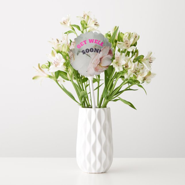 Rose "Get Well Soon" Balloon (Vase)