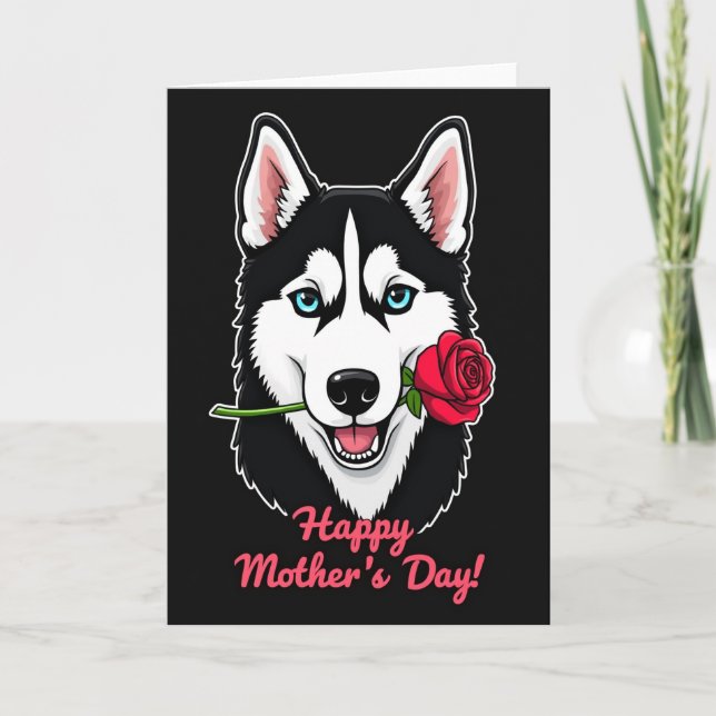 Rose Gift Mother Happy Day Card (Front)