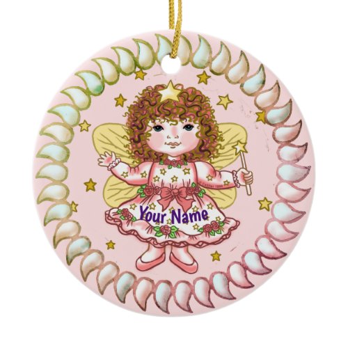 Rose Girl Fairy ornament