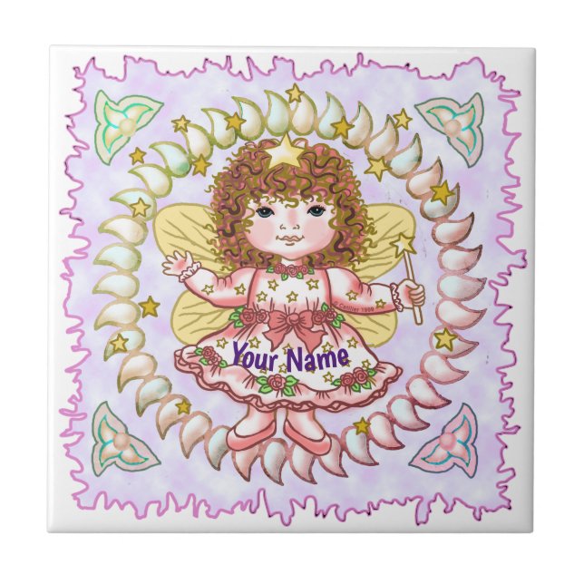 Rose Girl Fairy tile  (Front)