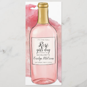 Rosé Girls Day Bachelorette Party Invitation