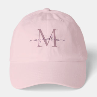 Rose Glitter Drips Personalized Monogram And Name Hat