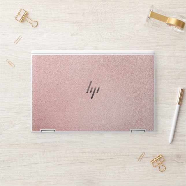 Rose glitter sparkle HP laptop skin (Desk)
