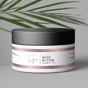 Rose Gold 4 OZ 120ml Cosmetic Jar Product Label