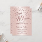 Rose Gold 80th Birthday Party