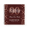 Rose Gold 90th Birthday Confetti Burgundy