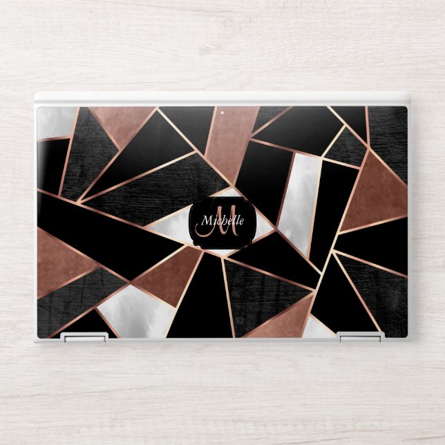 Rose Gold Abstract iPad Mini 4 Case HP Laptop Skin (Front)