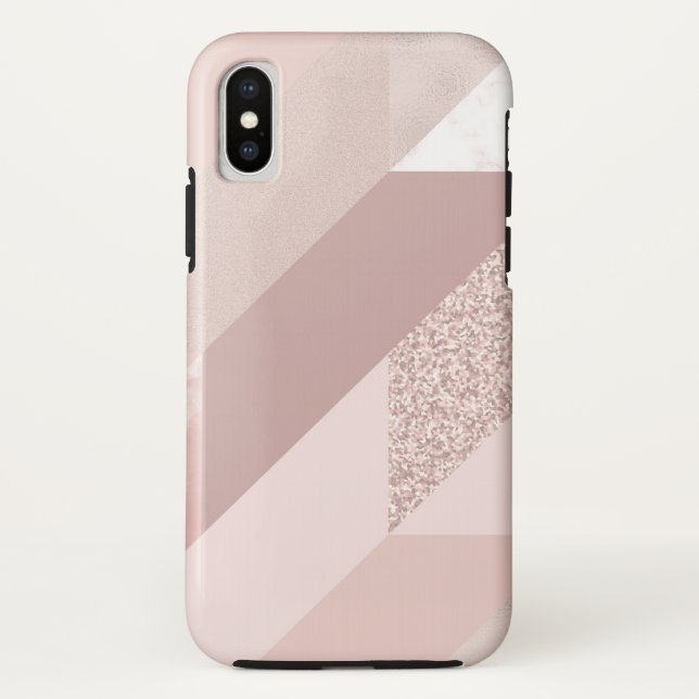 Rose Gold Abstract Pattern Case-Mate iPhone Case (Back)