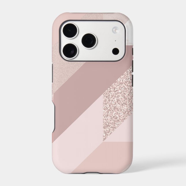 Rose Gold Abstract Pattern Iphone Case (Back)