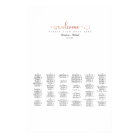 Rose Gold Alphabetical Wedding Seating Chart