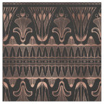 Rose Gold and Black Art Deco Fabric