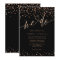 Rose gold and Black Glitter Sparkle We Do Wedding